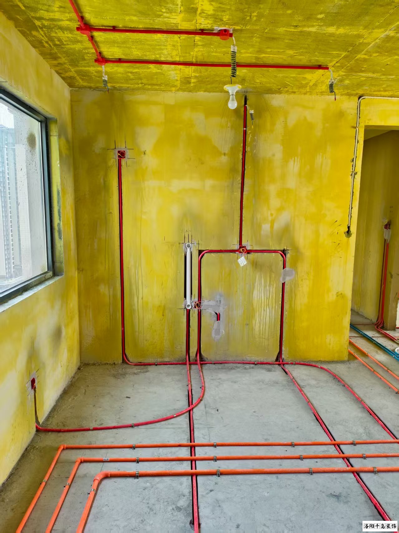 洛陽千島裝飾水電改造施工現(xiàn)場(chǎng)