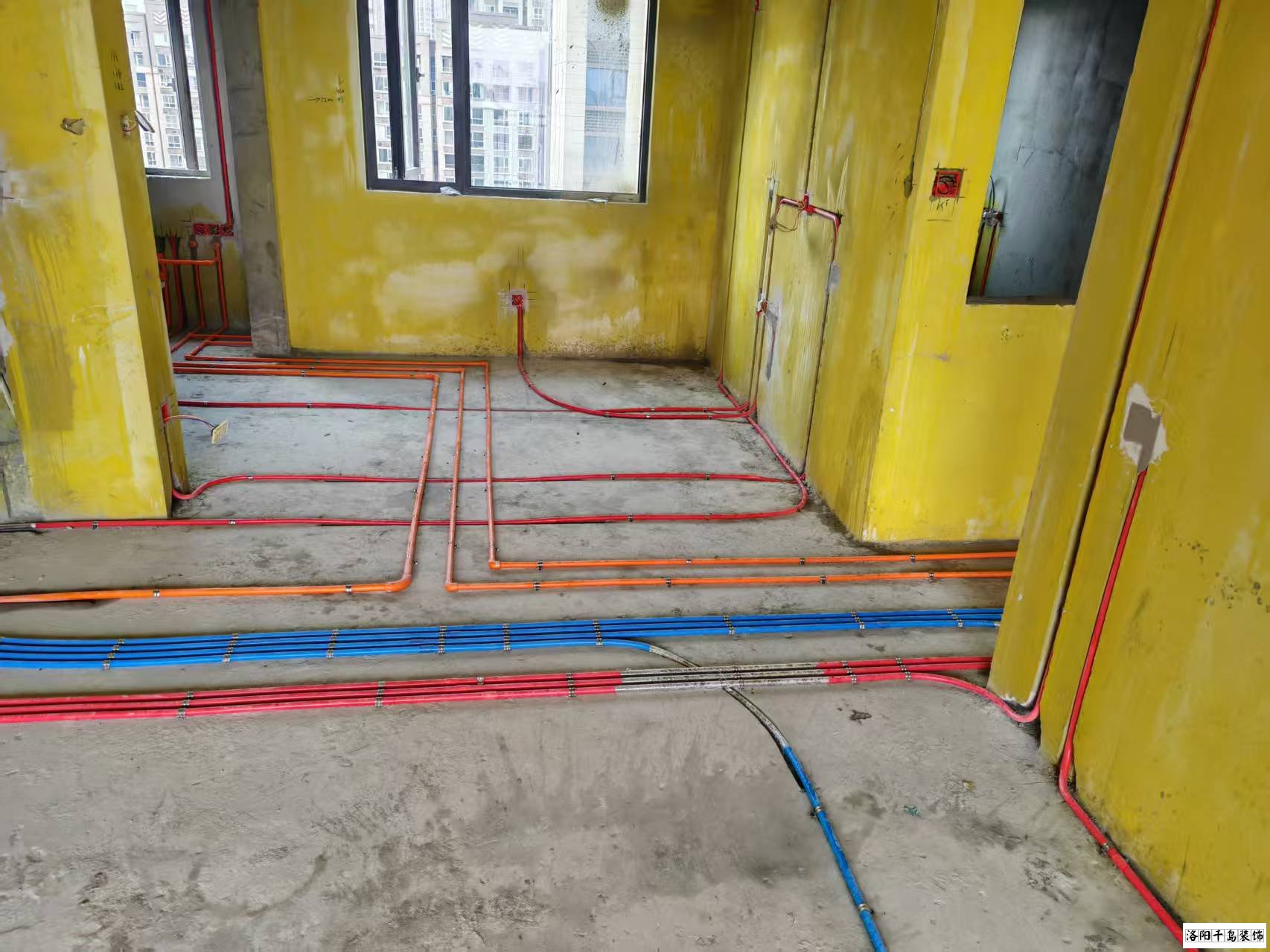 洛陽千島裝飾水電改造施工現(xiàn)場(chǎng)